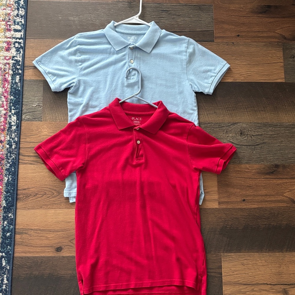 Red and Blue Polo Shirts